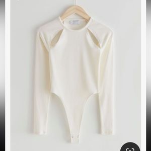 Cutout Ribbed Bodysuit &Other Stories